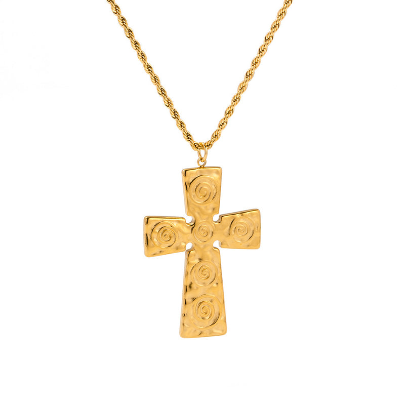 GOLD CROSS NECKLACE