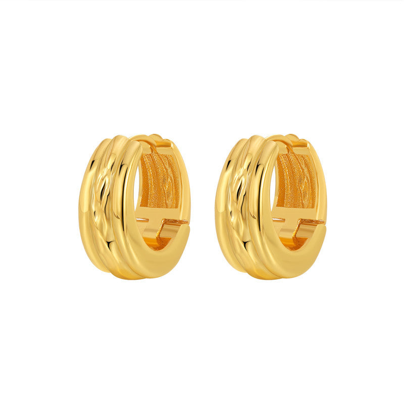 GOLD MULTI-LAYER EARRINGS