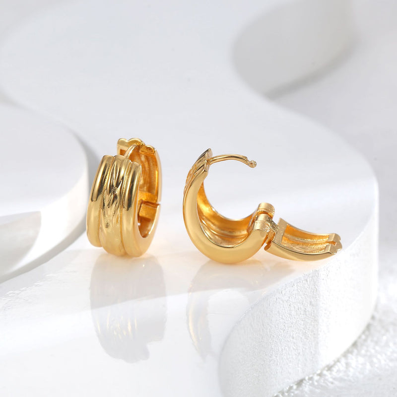 GOLD MULTI-LAYER EARRINGS