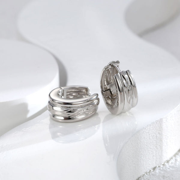 SILVER MULTI-LAYER EARRINGS