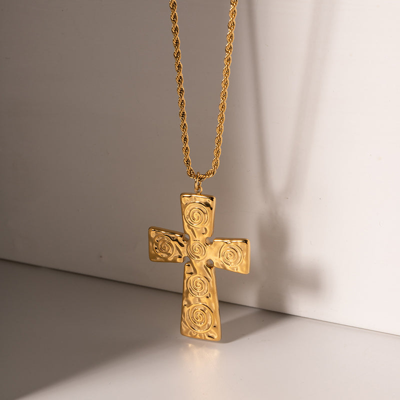 GOLD CROSS NECKLACE