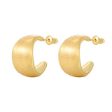 GOLD OVAL EARRINGS