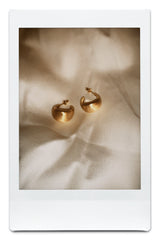 GOLD OVAL EARRINGS