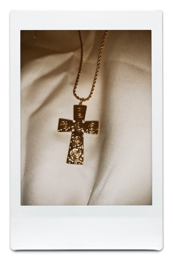 GOLD CROSS NECKLACE